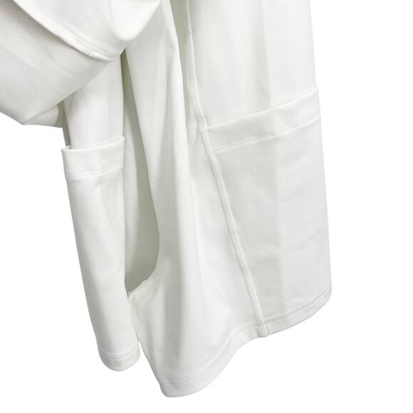 J Crew White Sports Dress With Shorts Side Slit Pickleball Tennis Size Small NWT - Picture 3 of 6